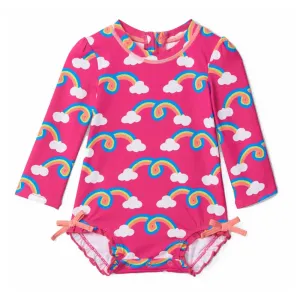 Rainbow Arch Baby Rashguard Swimsuit