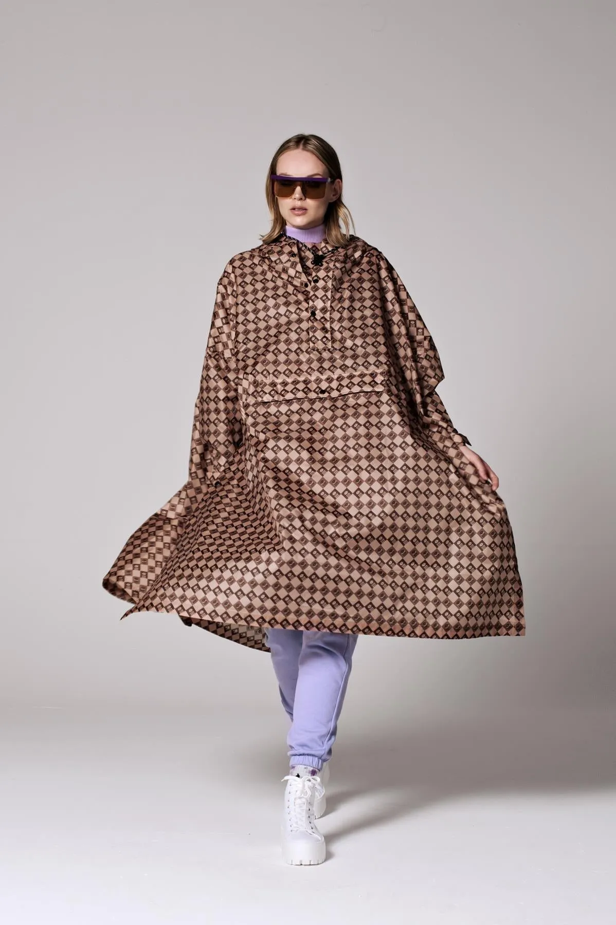 RAINKISS Damier Poncho