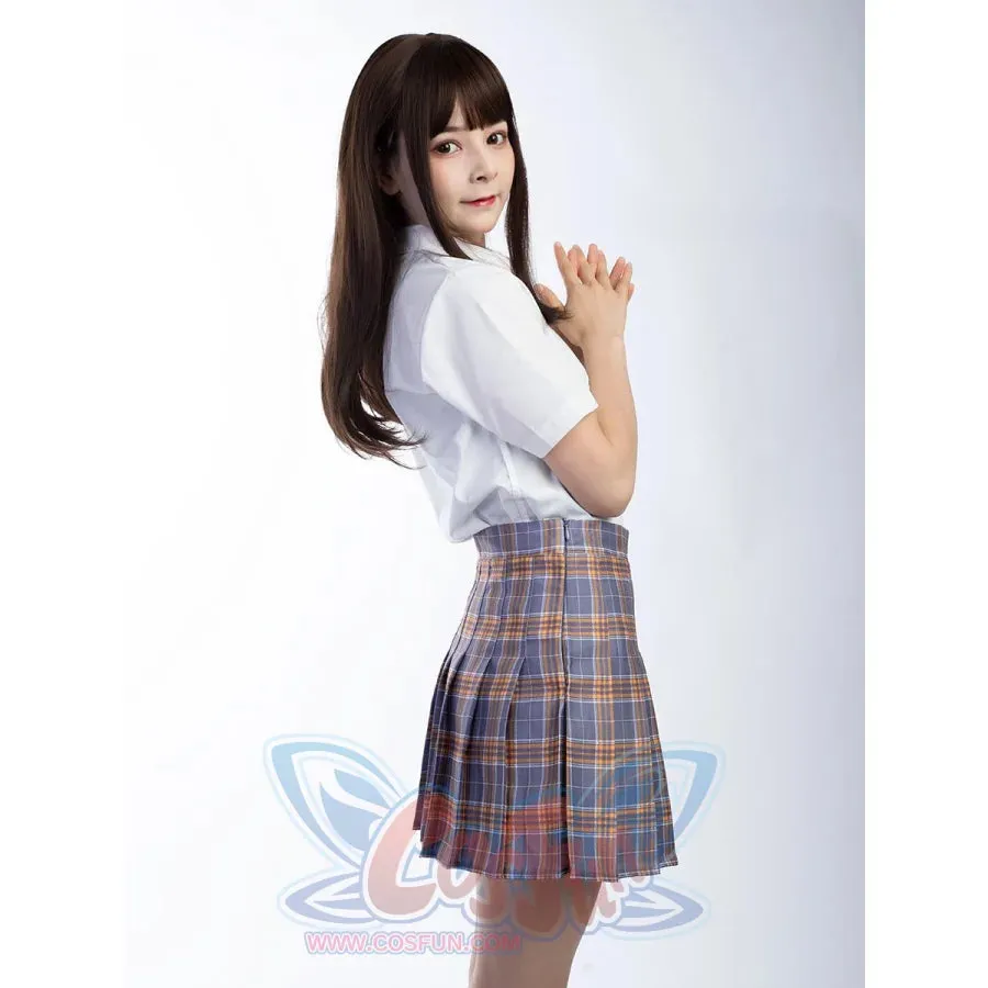 【READY TO SHIP】JK High Waist Yellow Plaid Pleated Skirts C00169