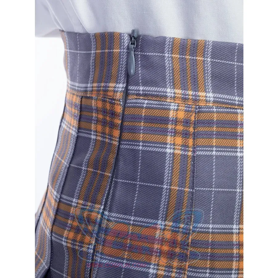 【READY TO SHIP】JK High Waist Yellow Plaid Pleated Skirts C00169