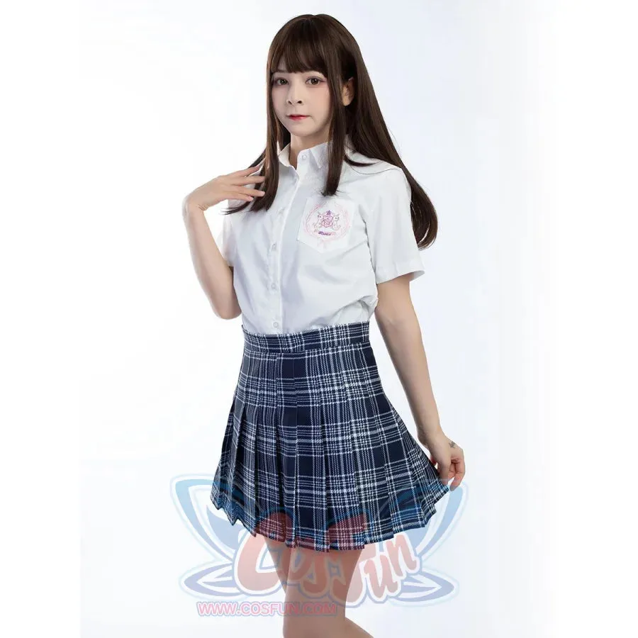 【READY TO SHIP】JK High Waist Yellow Plaid Pleated Skirts C00169