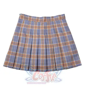 【READY TO SHIP】JK High Waist Yellow Plaid Pleated Skirts C00169