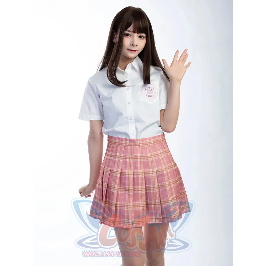 【READY TO SHIP】JK High Waist Yellow Plaid Pleated Skirts C00169
