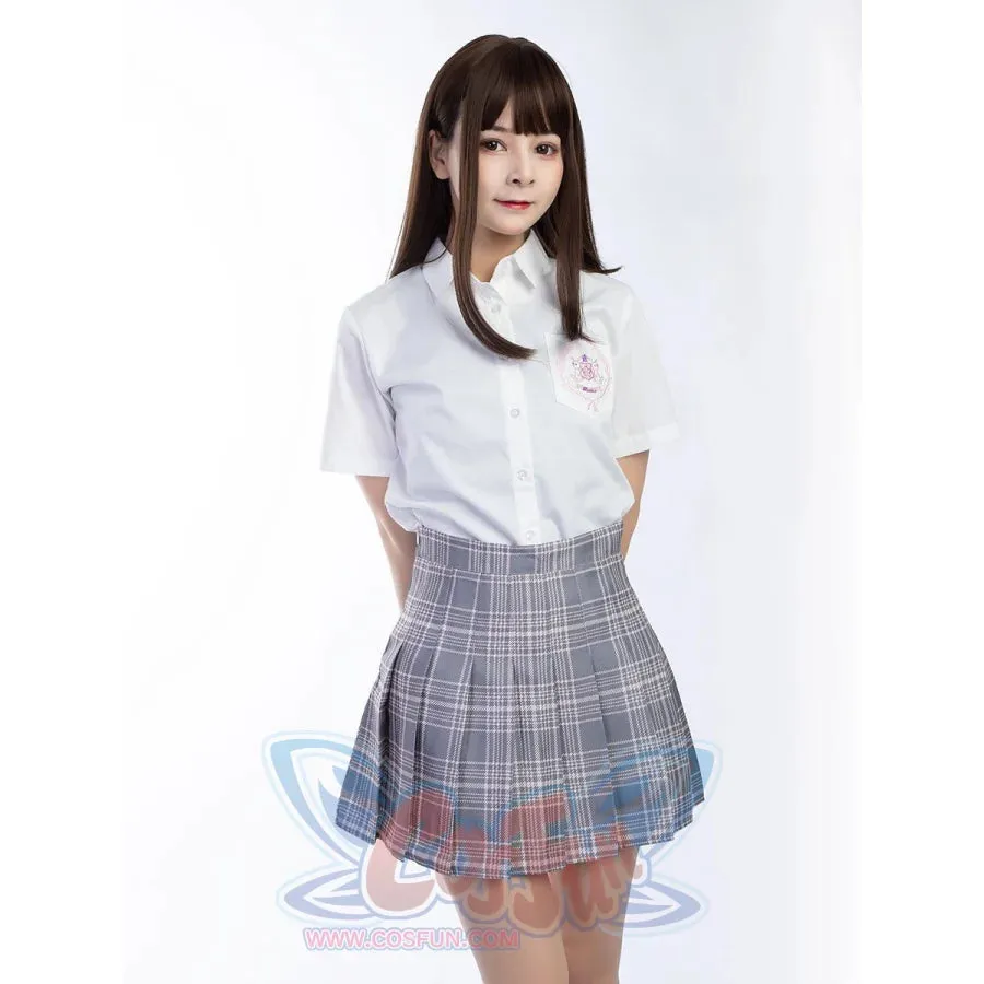 【READY TO SHIP】JK High Waist Yellow Plaid Pleated Skirts C00169