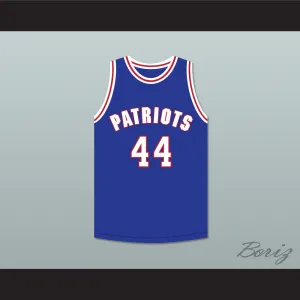 Reggie Reynolds 44 Will Foster High School Patriots Blue Basketball Jersey The Red Sneakers 1