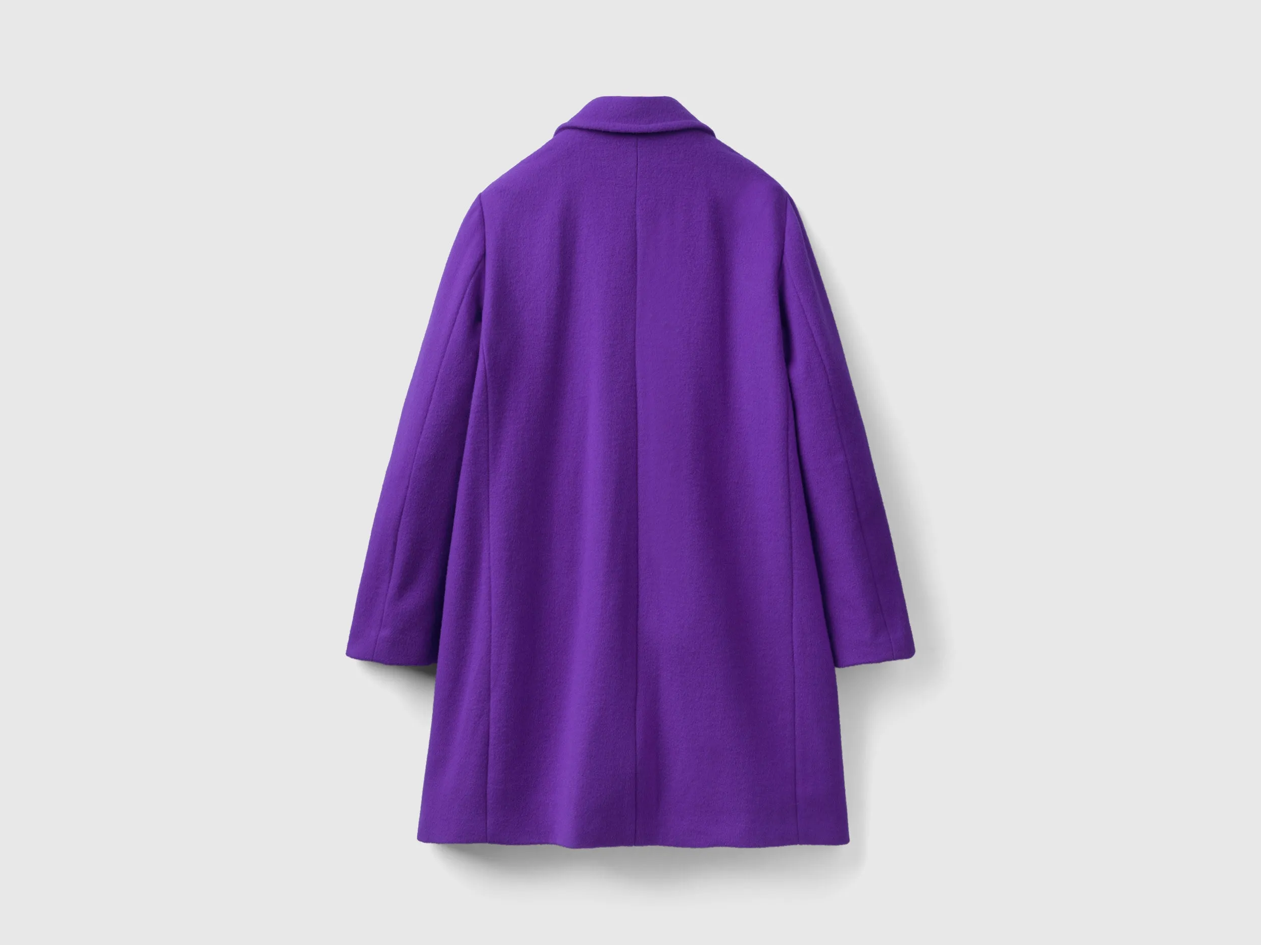 Relaxed Fit Button Down Solid Longline Coat