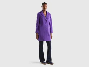 Relaxed Fit Button Down Solid Longline Coat