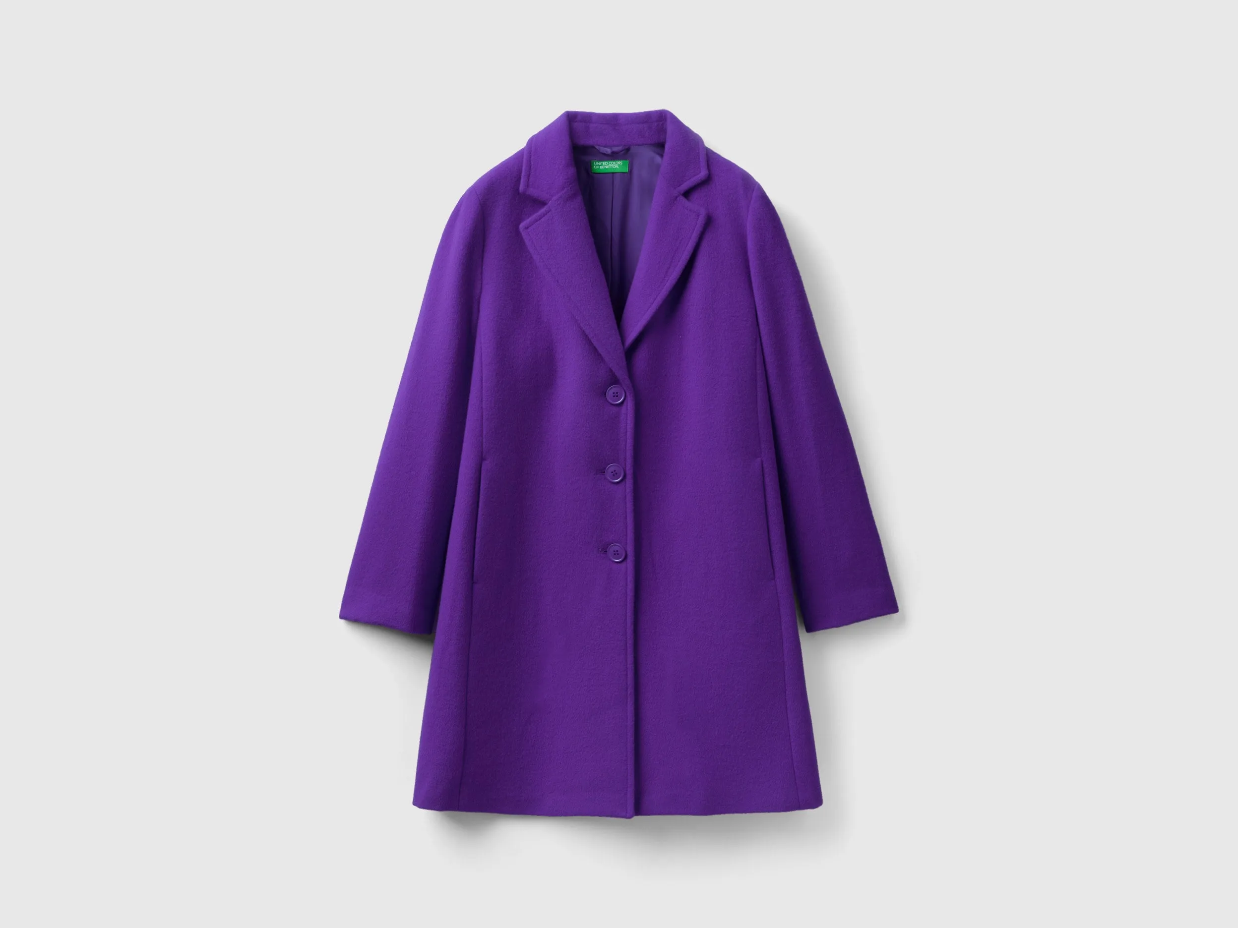 Relaxed Fit Button Down Solid Longline Coat