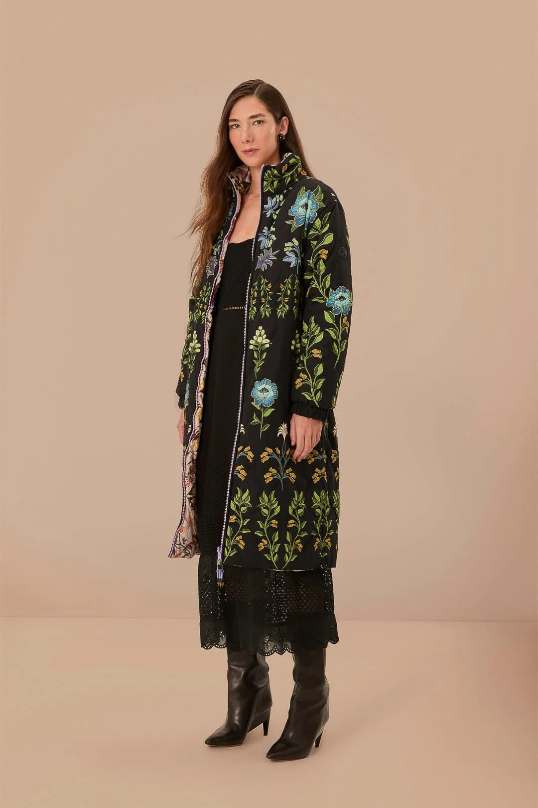 Reversible Long Puffer Jacket