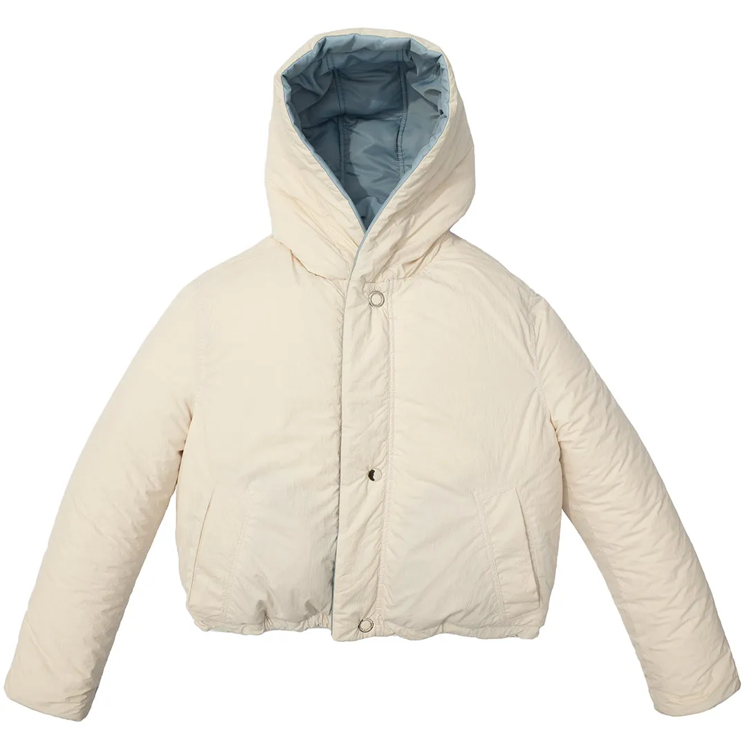 REVERSIBLE SUSTAINABLE DOWN SHORT COAT