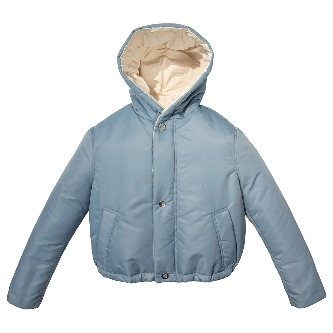REVERSIBLE SUSTAINABLE DOWN SHORT COAT
