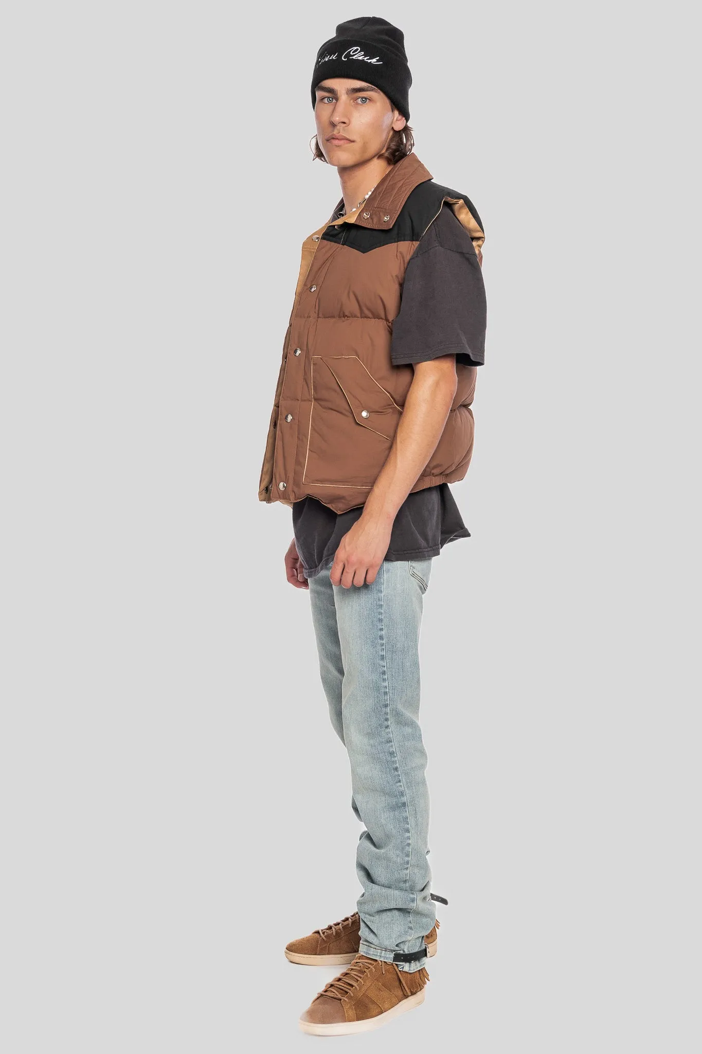 REVERSIBLE WEST COAST PUFFER VEST