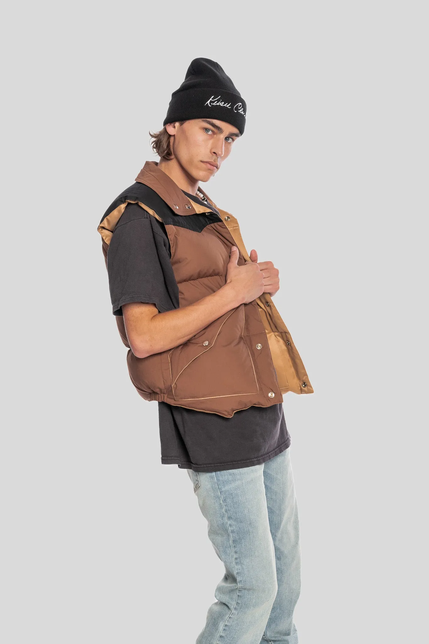 REVERSIBLE WEST COAST PUFFER VEST