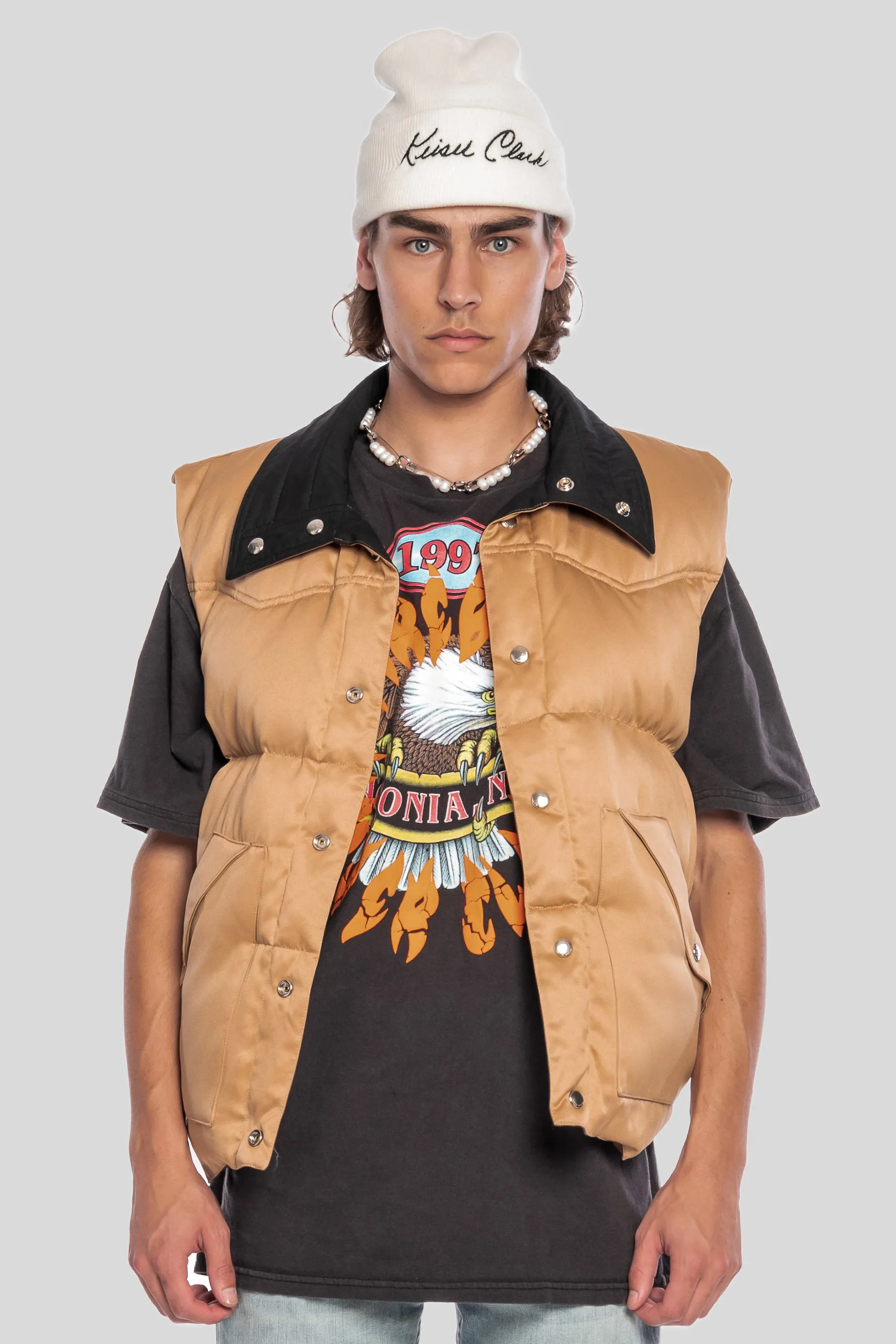 REVERSIBLE WEST COAST PUFFER VEST