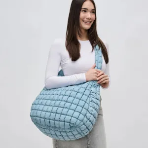 Revive Puffer Hobo Bag Sky