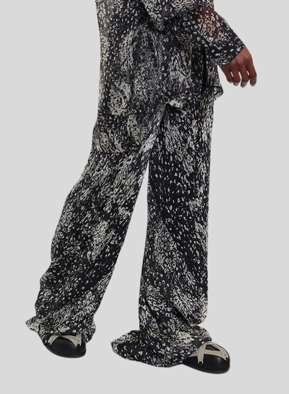 RICK OWENS | Printed Silk Bias Pant