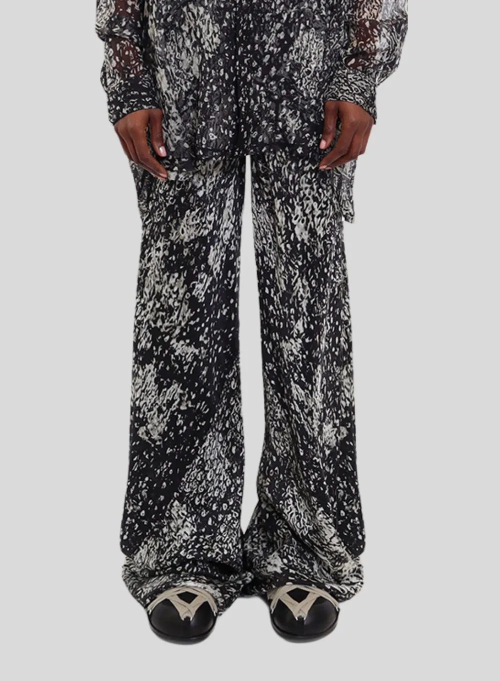 RICK OWENS | Printed Silk Bias Pant