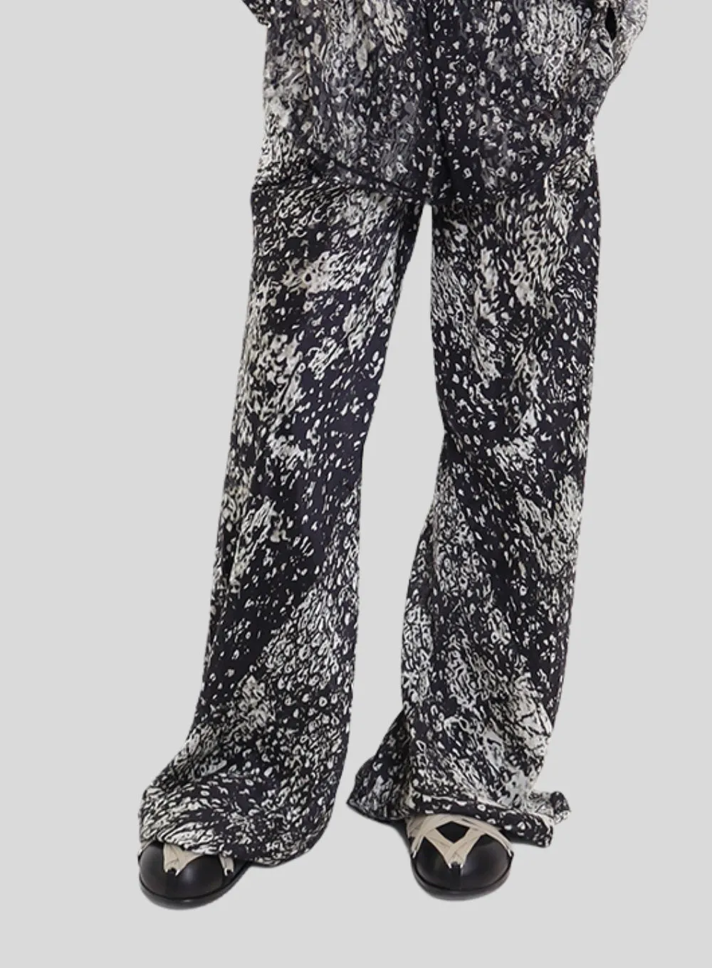 RICK OWENS | Printed Silk Bias Pant