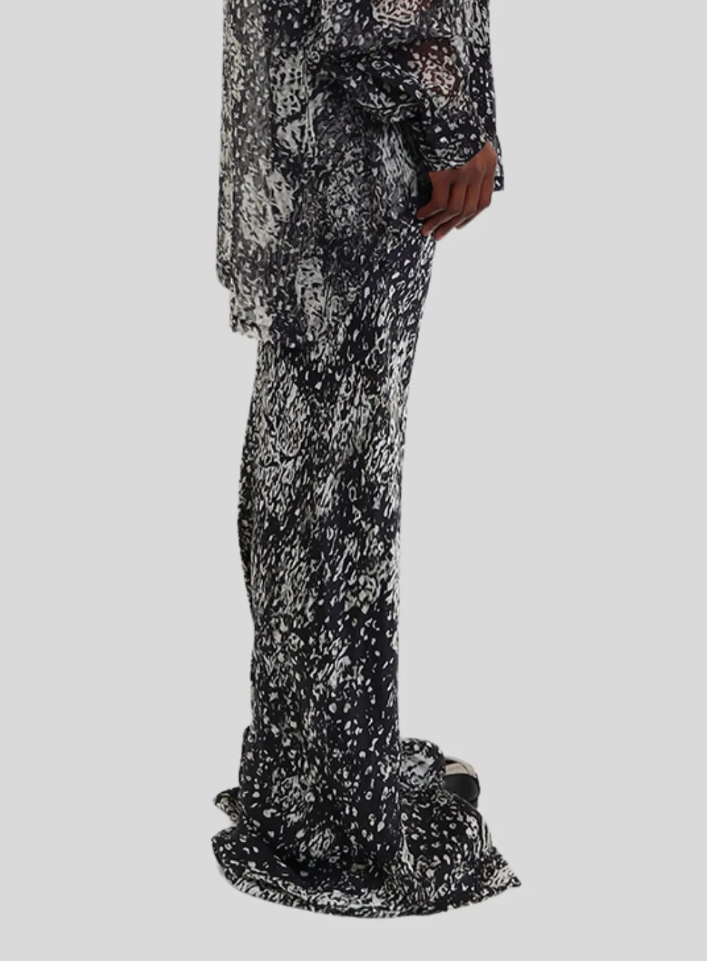 RICK OWENS | Printed Silk Bias Pant