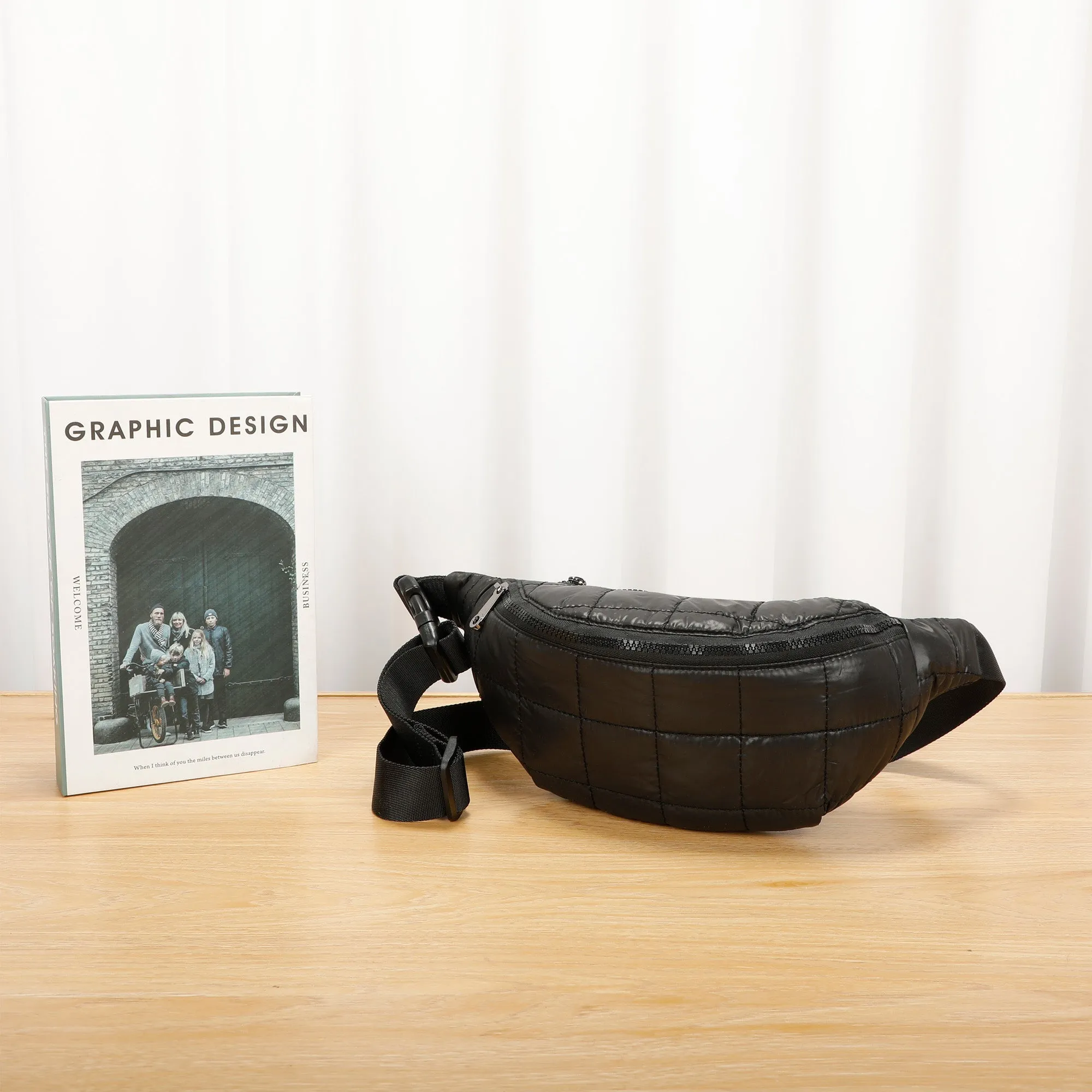 Riley's Puffer Bum Fanny Belt Bag - Black