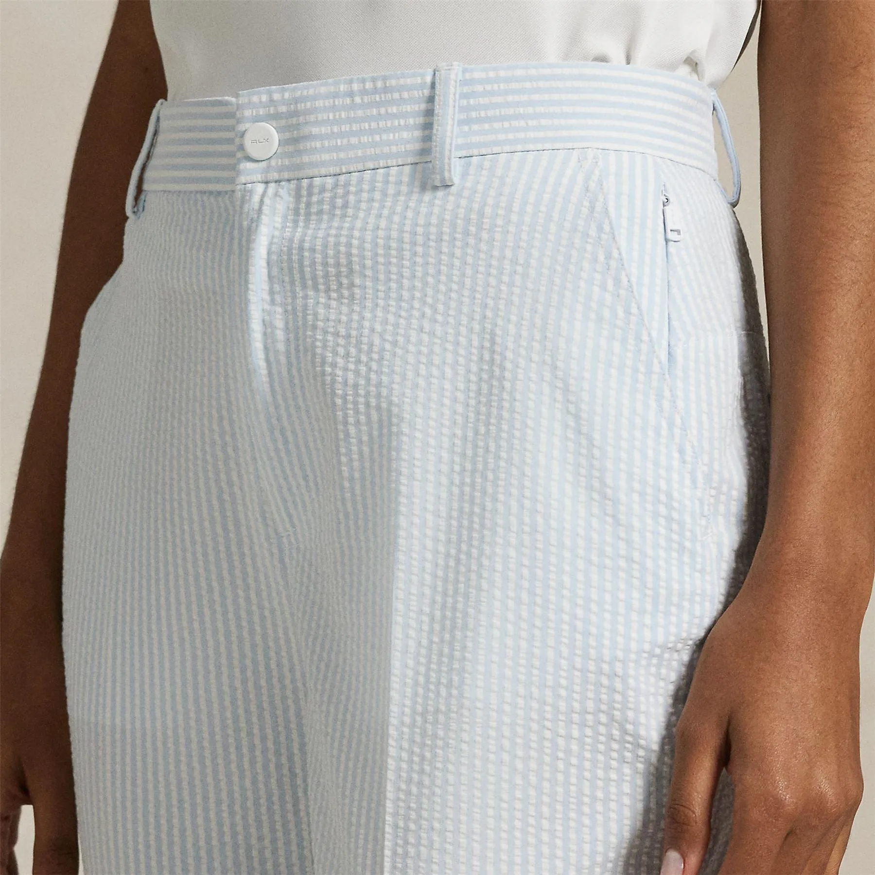 RLX Seersucker Skinny Pants Cold Spring/Ceramic White