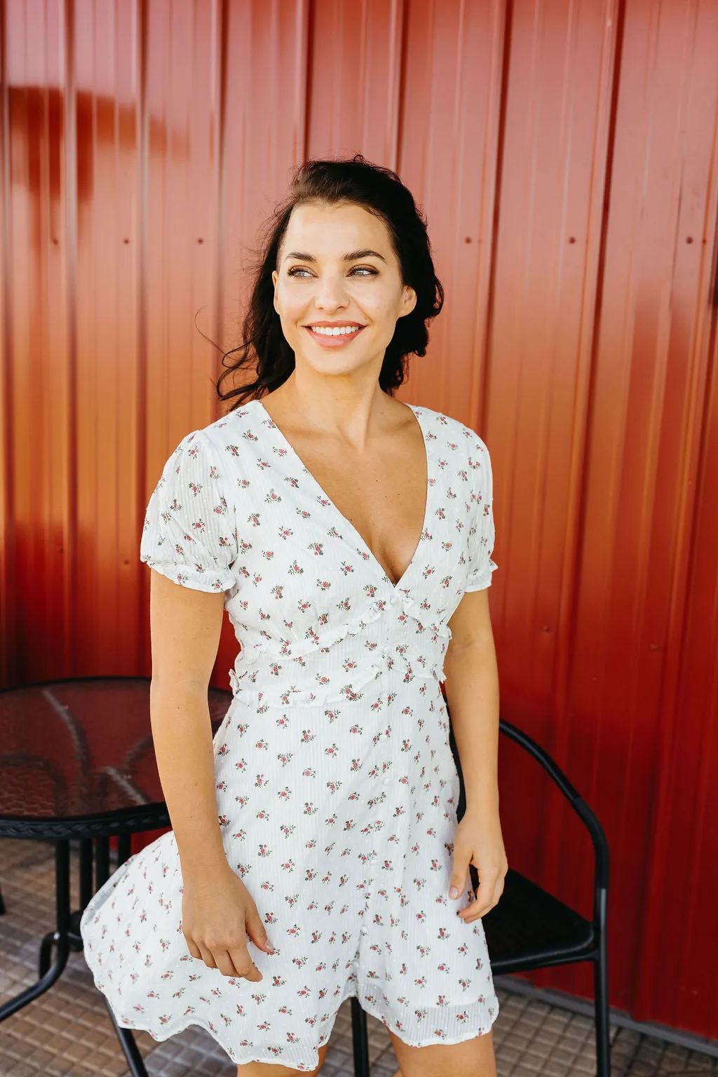 Rosemond Floral & Swiss Dot Dress