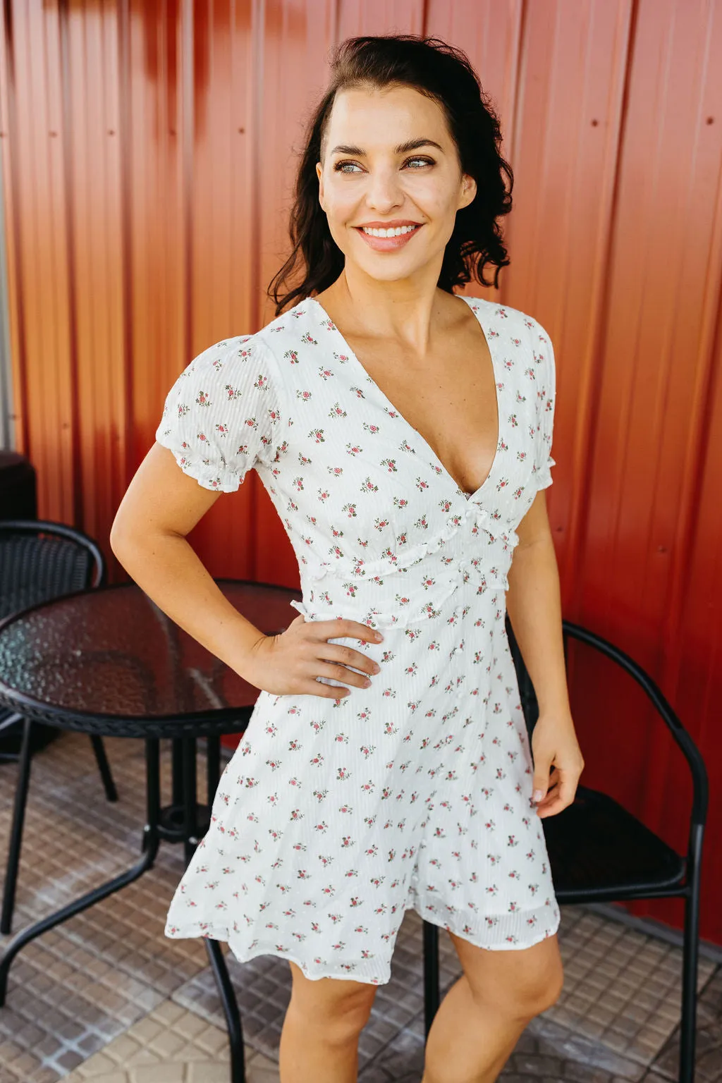 Rosemond Floral & Swiss Dot Dress