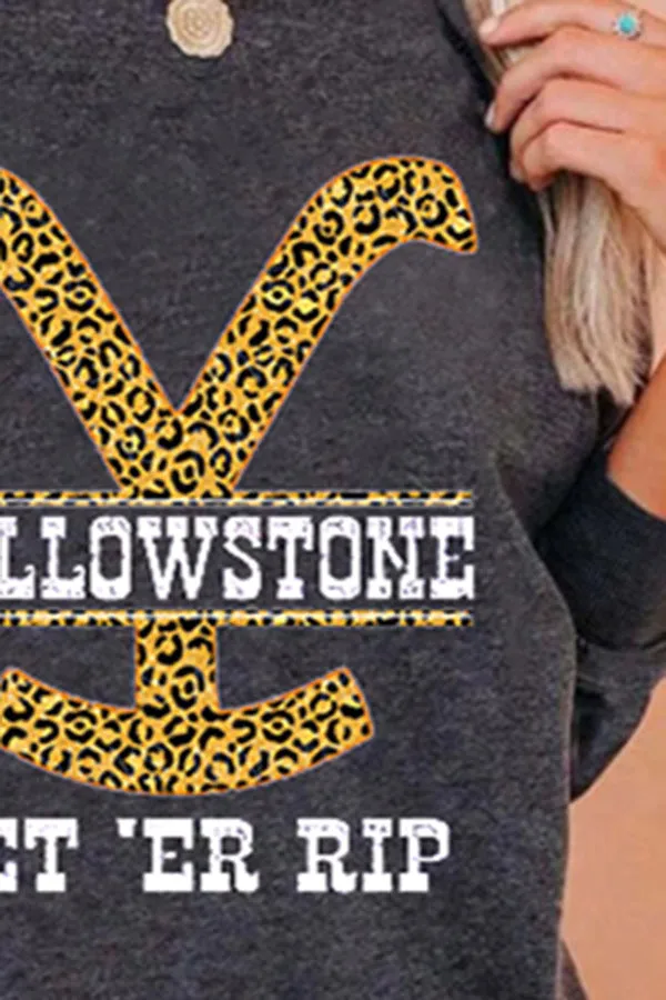 Round Neck Floral Printed T-Shirts Blouses Sweatshirts