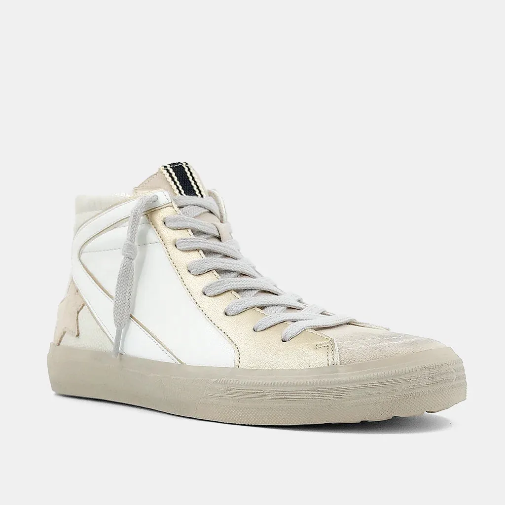 Roxanne Sneakers in Bone Lizard