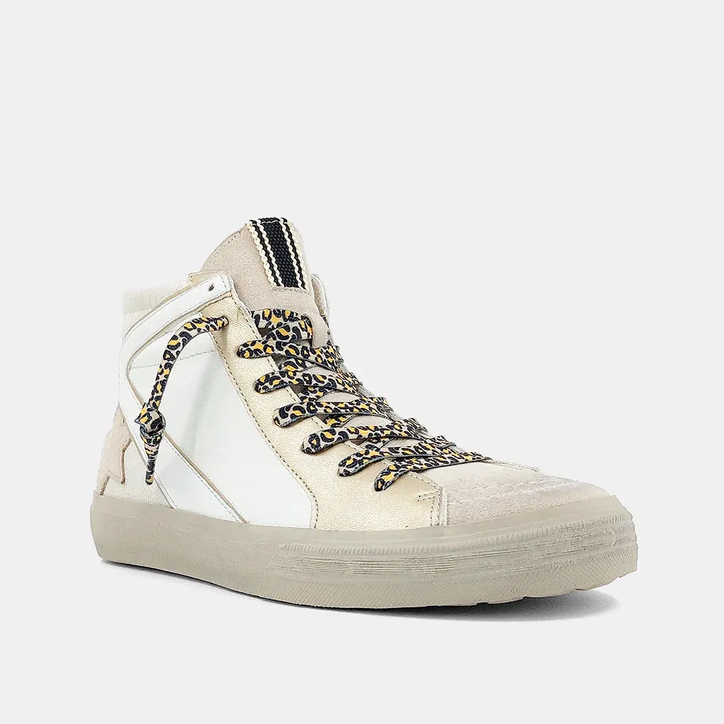 Roxanne Sneakers in Bone Lizard