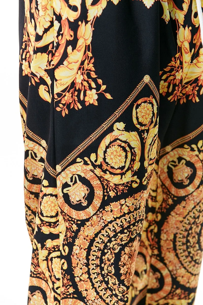 Royal Floral Joggers