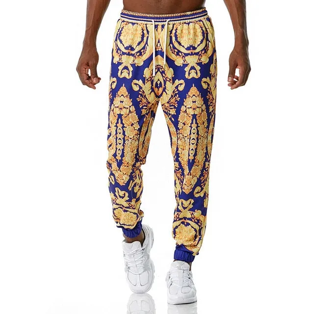 Royal Floral Joggers