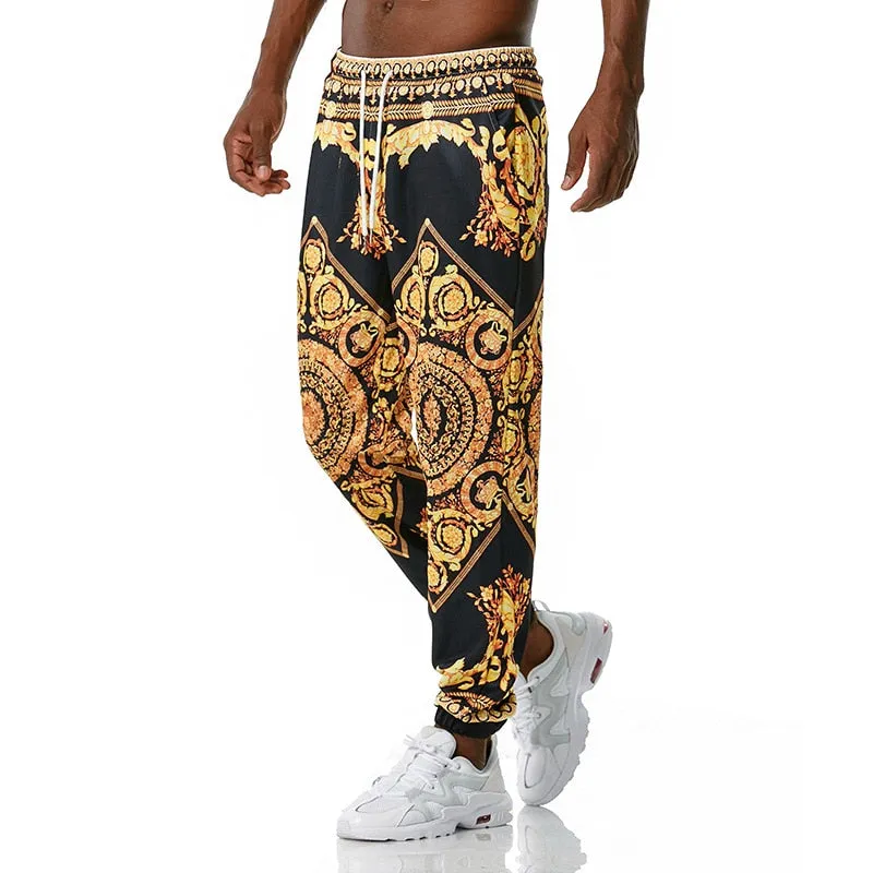Royal Floral Joggers