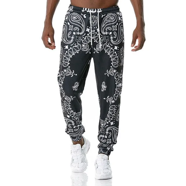 Royal Floral Joggers