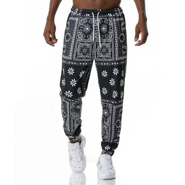Royal Floral Joggers