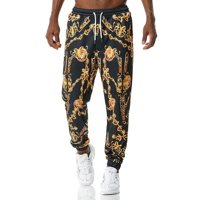 Royal Floral Joggers