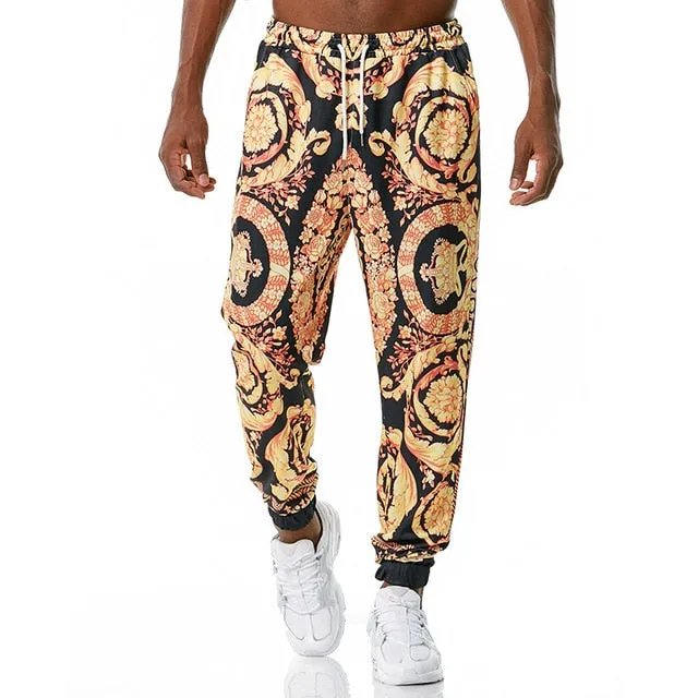 Royal Floral Joggers