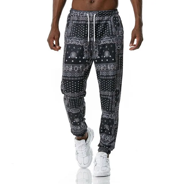 Royal Floral Joggers