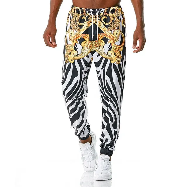 Royal Floral Joggers