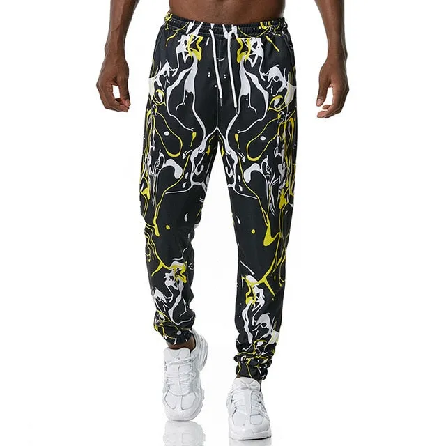 Royal Floral Joggers