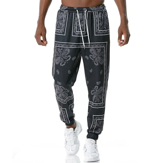 Royal Floral Joggers