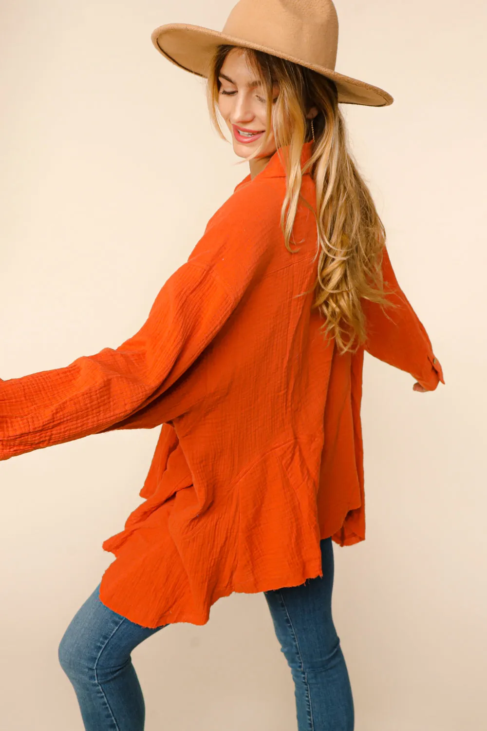 RUFFLE BOTTOM TUNIC TOP