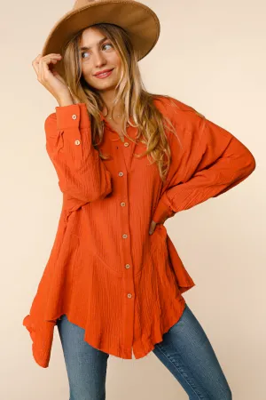 RUFFLE BOTTOM TUNIC TOP
