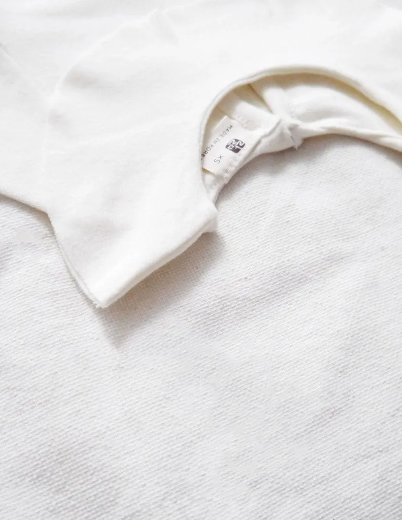 Ruffle Collar Blouse Summer Cream