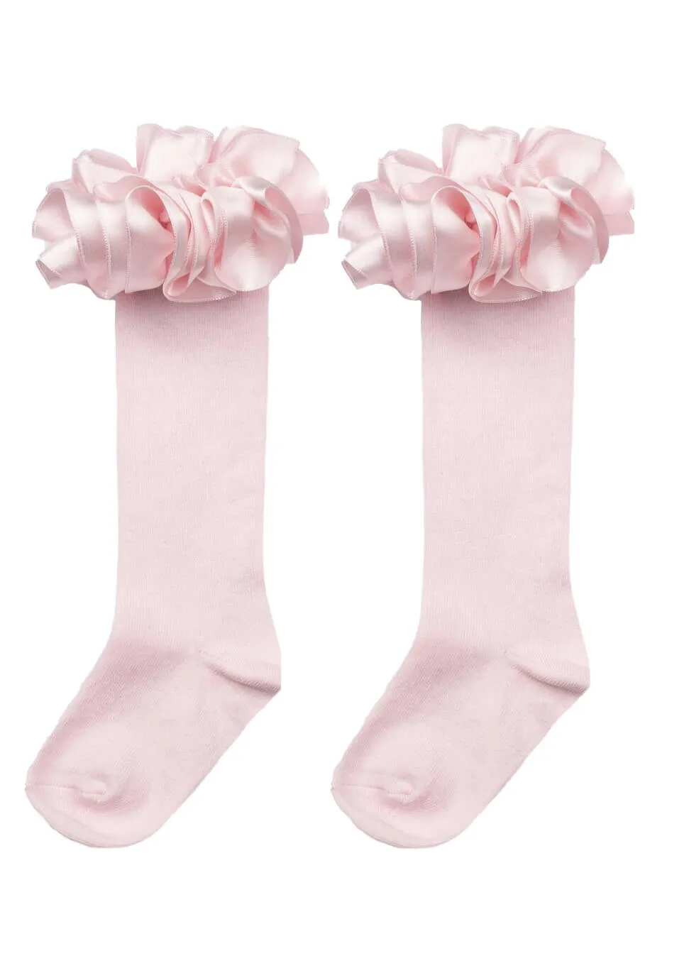 Ruffle Ribbon Knee Length Socks