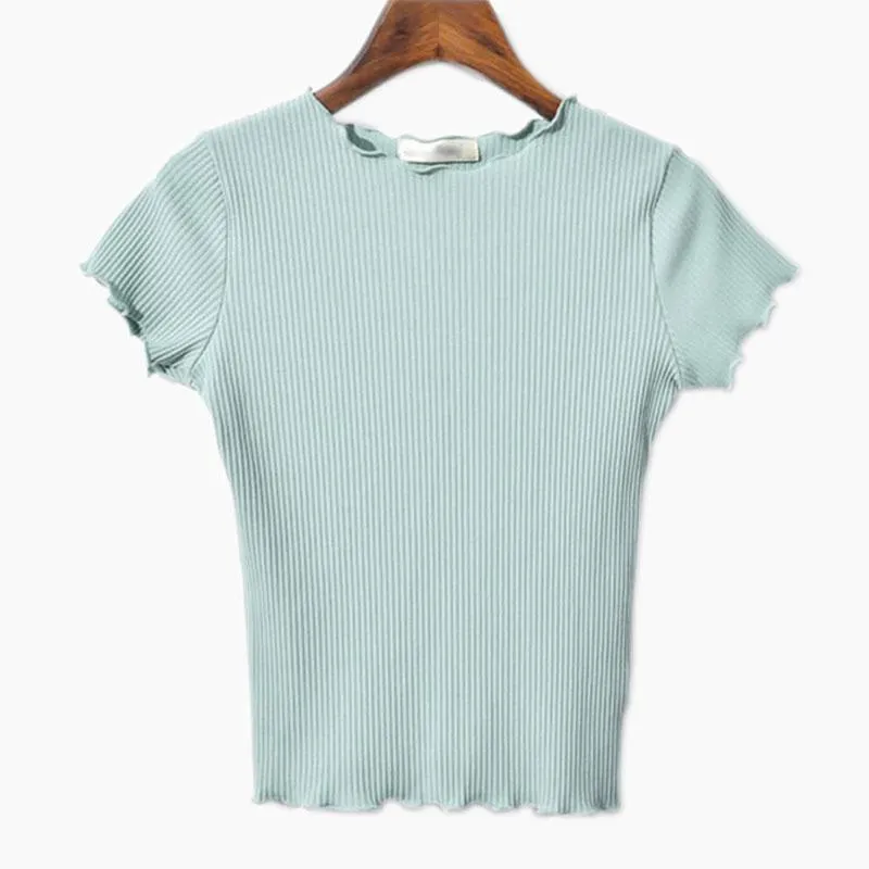 Ruffled Crop T-Shirt