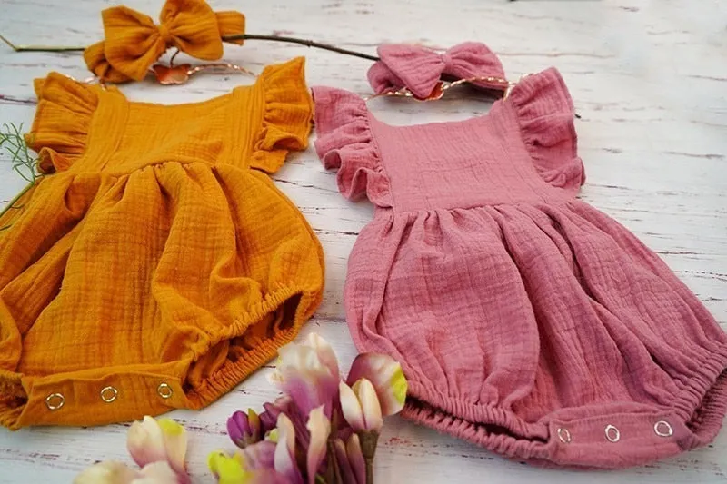 Ruffled Playsuit & Headband