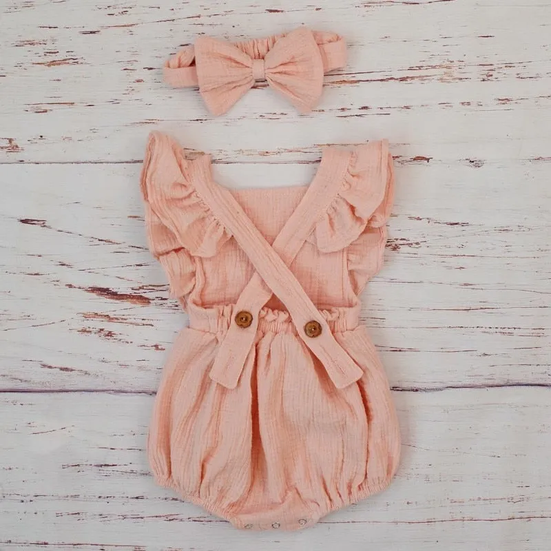 Ruffled Playsuit & Headband