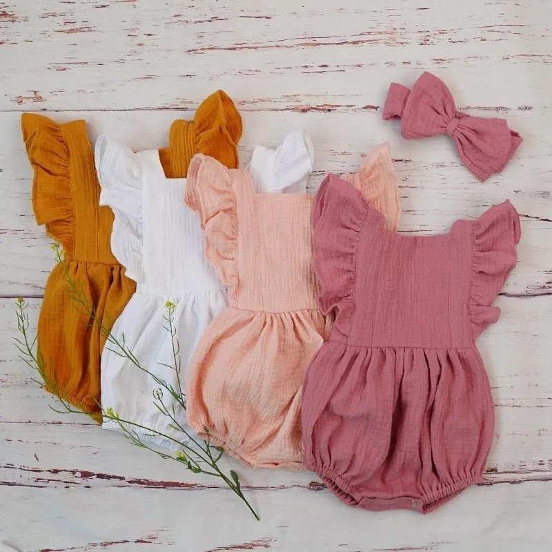 Ruffled Playsuit & Headband