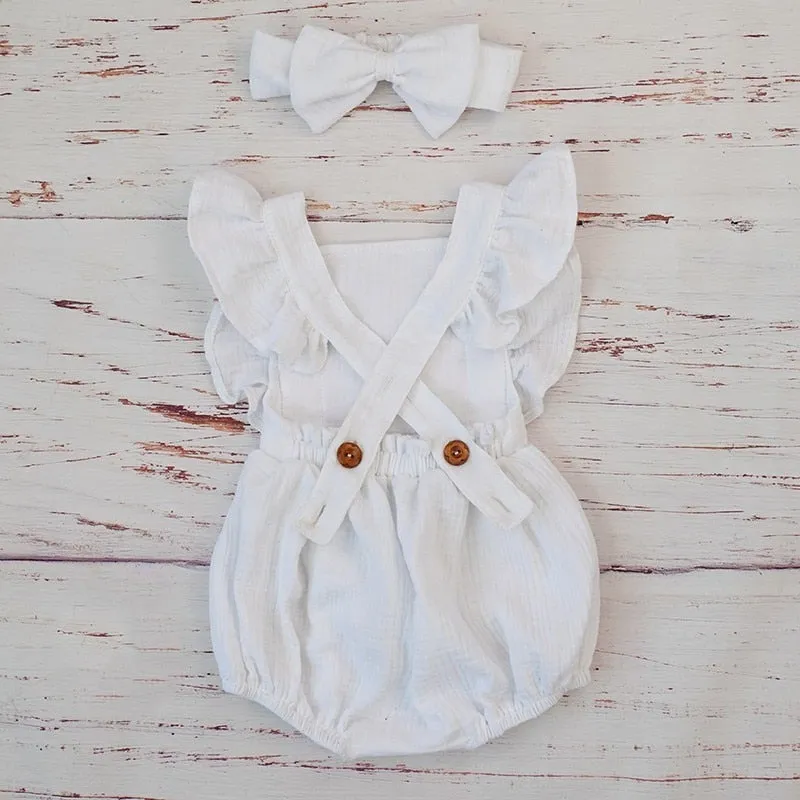 Ruffled Playsuit & Headband